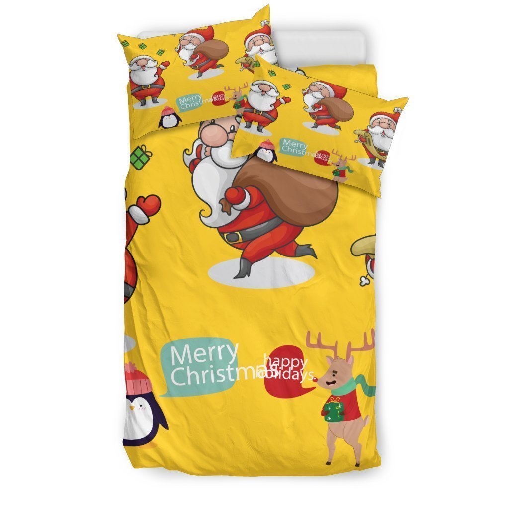 Merry Christmas Bedding Set-6teenth World™-Bedding Set-Twin-Vibe Cosy™