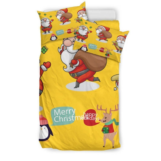 Merry Christmas Bedding Set-6teenth World™-Bedding Set-Twin-Vibe Cosy™