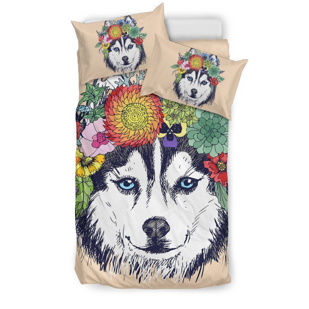 Husky bed sheet-6teenth World™-Bedding Set-US Twin-Vibe Cosy™