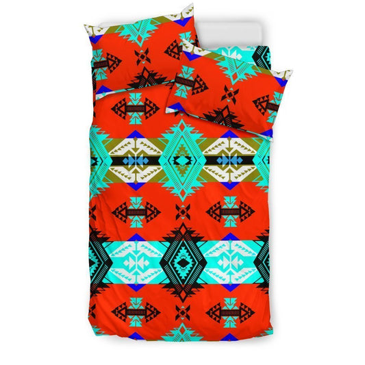 Sovereign Nation Red Bedding Set-6teenth World™-Bedding Set-US Twin-Vibe Cosy™