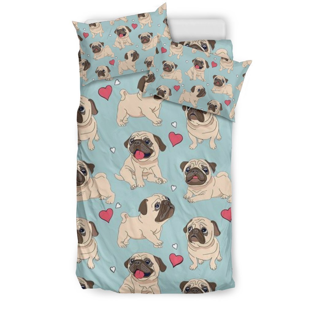 Pug Bedding Set-6teenth World™-Bedding Set-US Twin-Vibe Cosy™