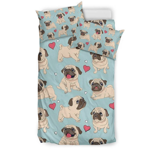 Pug Bedding Set-6teenth World™-Bedding Set-US Twin-Vibe Cosy™