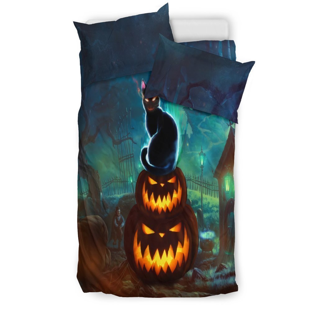 NP Halloween Bedding Set-6teenth World™-Bedding Set-US Twin-Vibe Cosy™