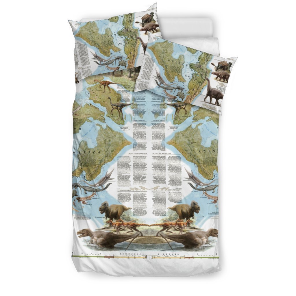 Bedding Set - Dinosaurs Era-Dinosaurs-HP Arts-Bedding Set - Black - Bedding Set - Dinosaurs SHDL080914-AU Single-Vibe Cosy™