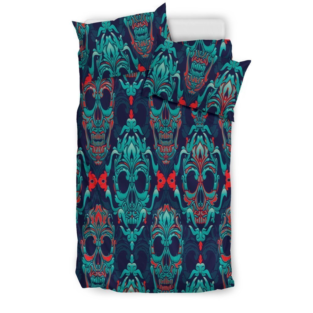 NP Skulls Bedding Set-6teenth World™-Bedding Set-US Twin-Vibe Cosy™