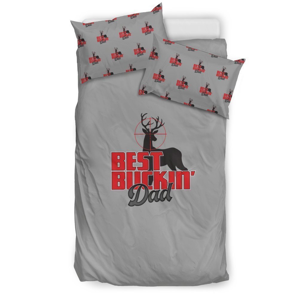 NP Best Buckin' Dad Bedding Set-6teenth World™-Bedding Set-US Twin-Vibe Cosy™