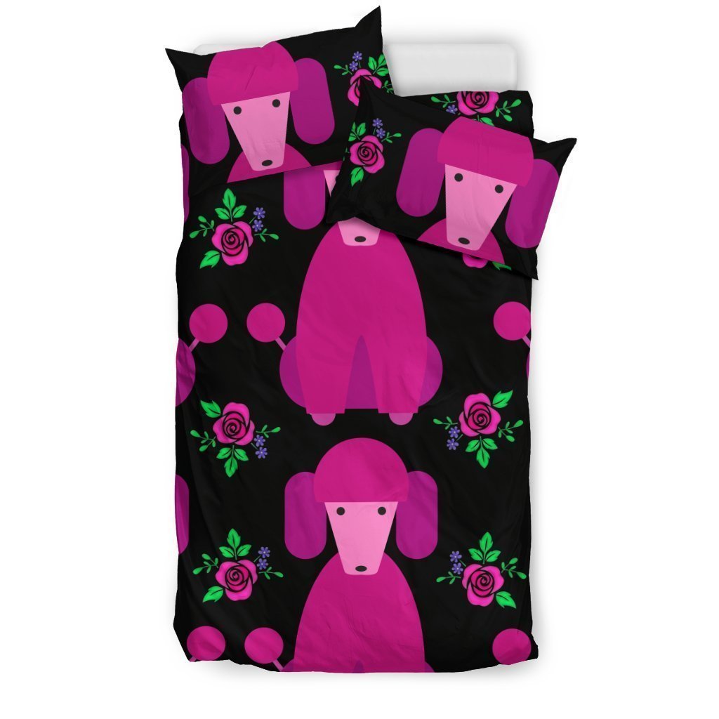 Pink Poodles Bedding Set-6teenth World™-Bedding Set-US Twin-Vibe Cosy™