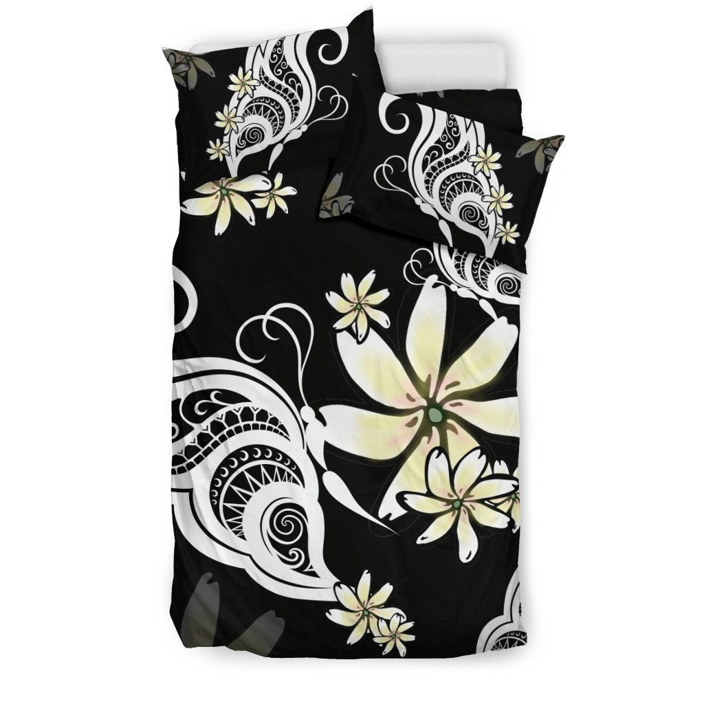 Hawaii Butterfly Bedding Set - AH-BEDDING SETS-Phaethon-US Twin-Black-Polyester-Vibe Cosy™