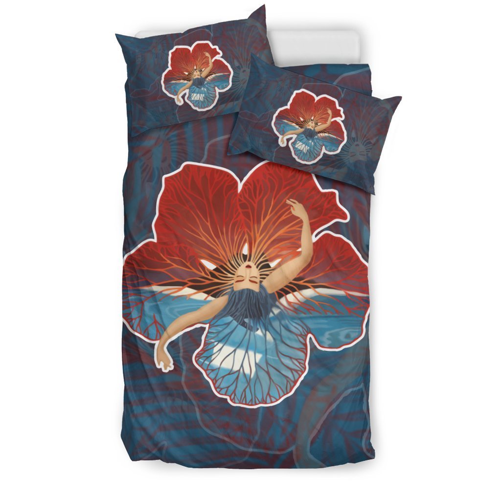 Hawaii Hibiscus Dance Bedding Set - AH-BEDDING SETS-Alohawaii-US Twin-Black-Polyester-Vibe Cosy™