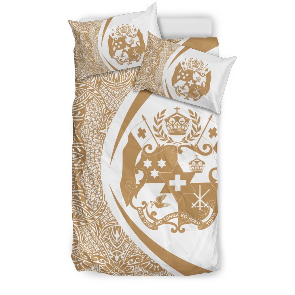 Tonga Coat Of Arms Polynesian Bedding Set - Circle Style 08 J9-BEDDING SETS-Phaethon-US Twin-Vibe Cosy™