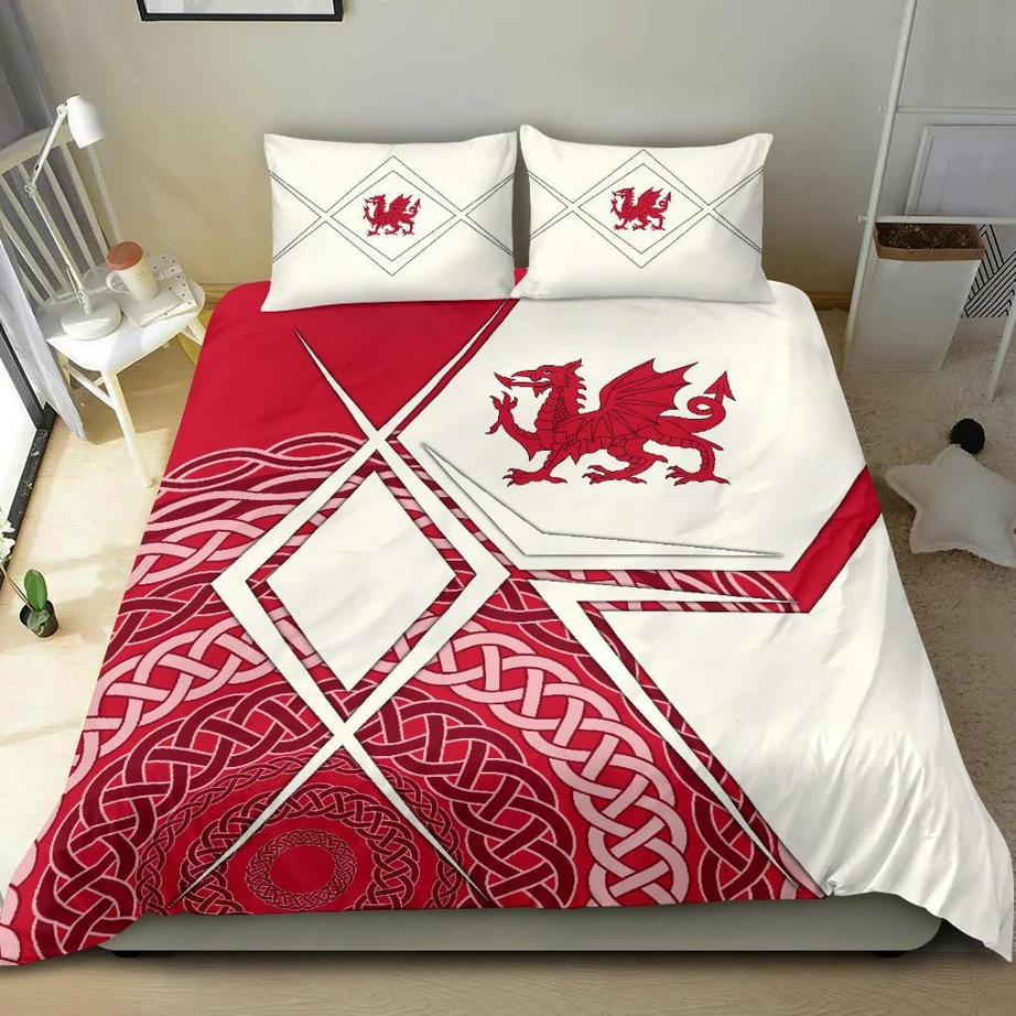 Premium 3D Printed Wales Legend Bedding Set MEI