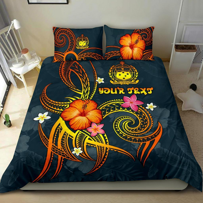 Polynesian Hawaii Personalized Name 3D Bedding Set
