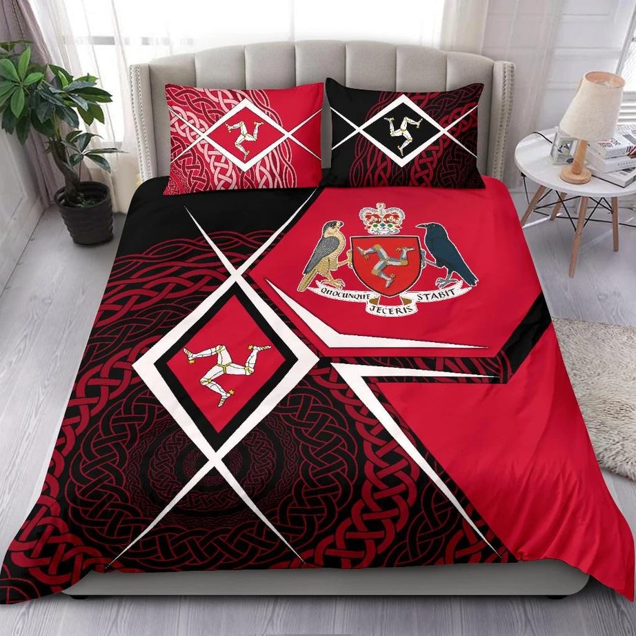 Premium 3D Printed Celtic Isle Of Man Bedding Set MEI
