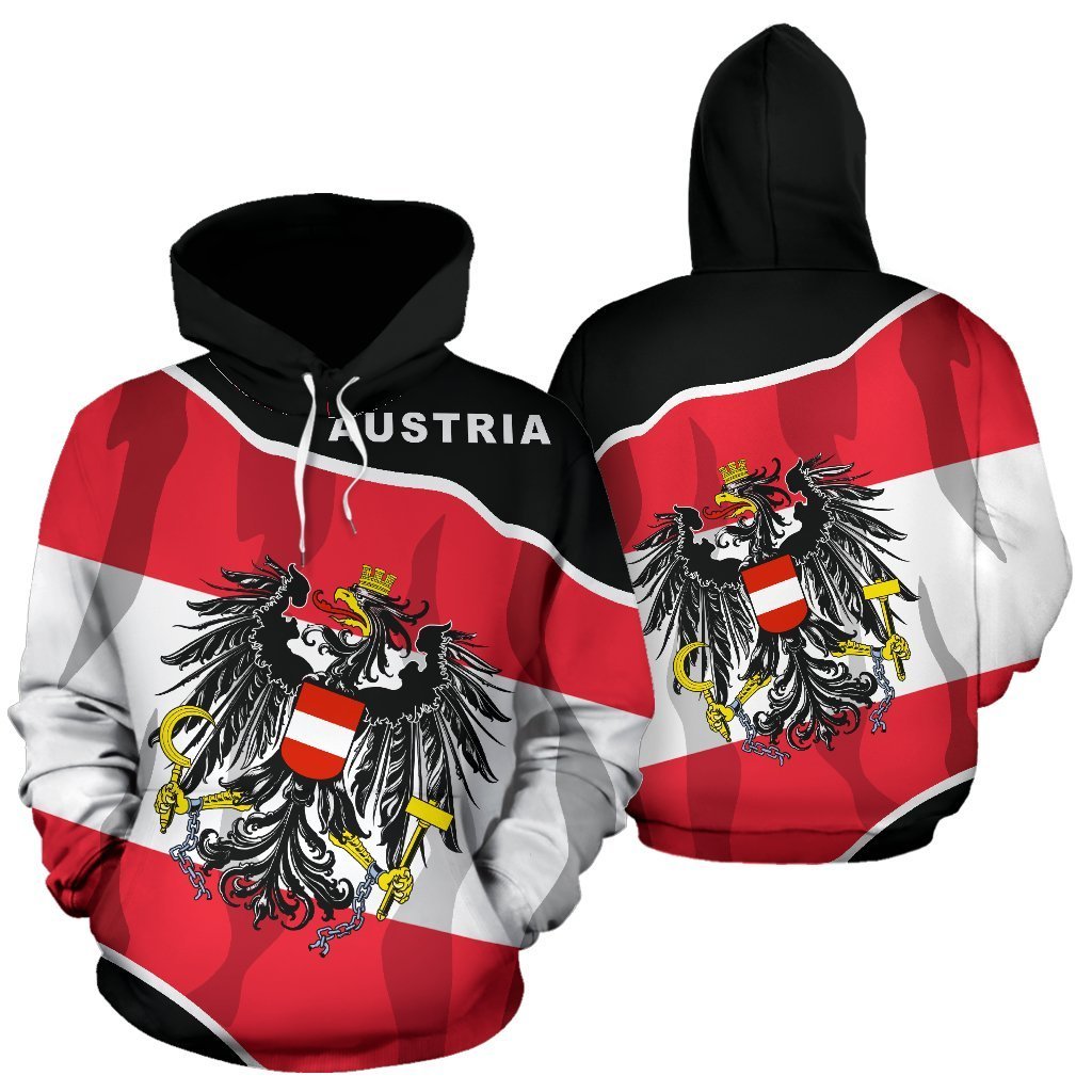 Austria Hoodie Flag Fly In Me AF-NVD1045-Apparel-Dung Van-Hoodie-S-Vibe Cosy™