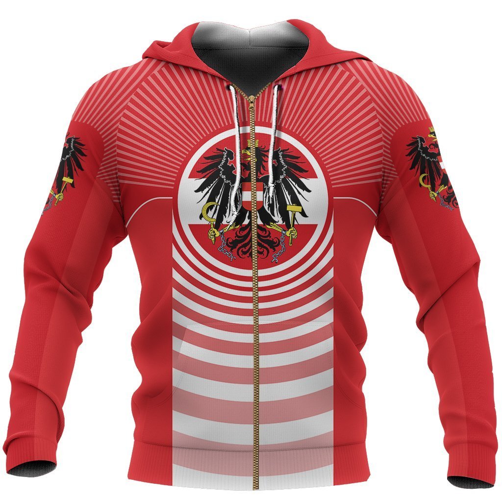 Austria In Me Zip-up Hoodie ZIP-NVD1035-Apparel-Dung Van-Zipped Hoodie-S-Vibe Cosy™