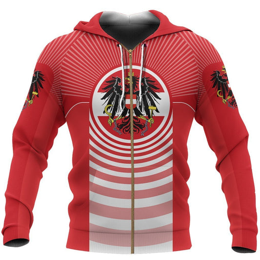 Austria In Me Zip-up Hoodie ZIP-NVD1035-Apparel-Dung Van-Zipped Hoodie-S-Vibe Cosy™