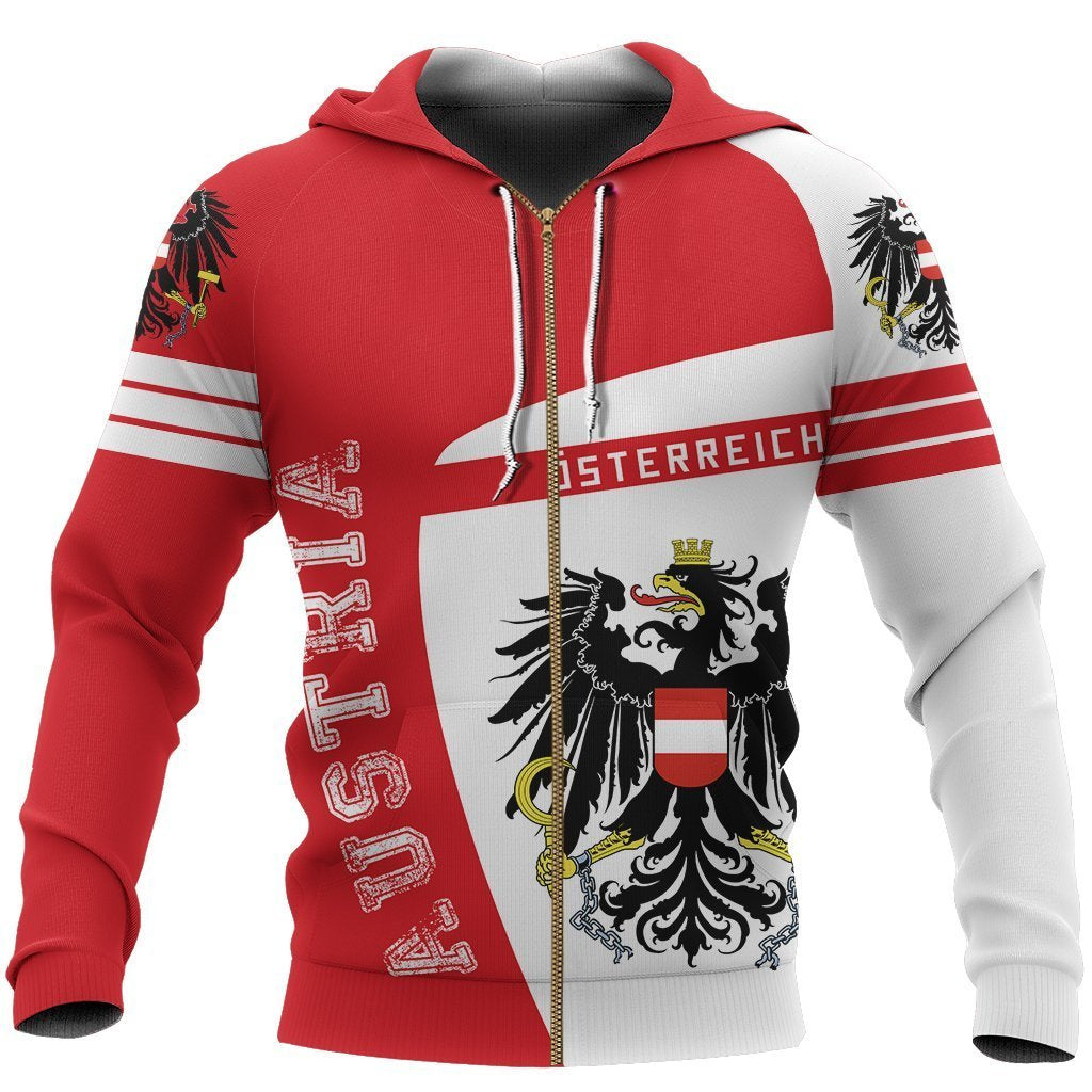 Austria Sport Zip-up Hoodie NVD1048-Dung Van-Men's Zip-Up Hoodie-S-Vibe Cosy™
