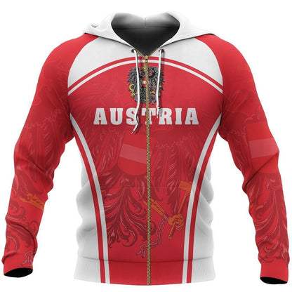 Austria Zipper Hoodie ZIP-NVD1038-Dung Van-Men's Zip-Up Hoodie-S-Vibe Cosy™