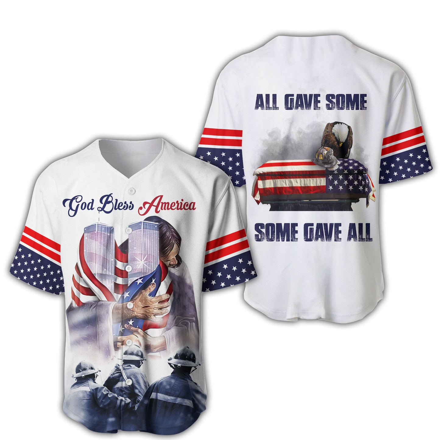 Firefighter 911 Patriot Day 3D All Over Printed Unisex Shirts
