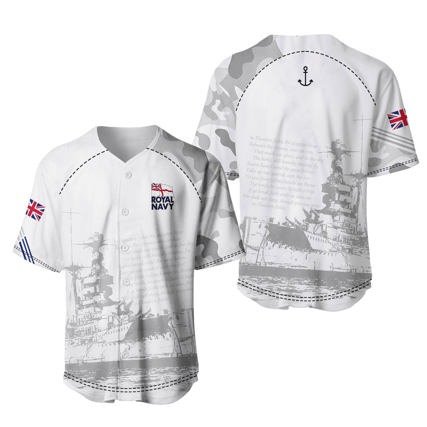 Royal Navy United Kingdom 3D All Over Printed Unisex Shirts