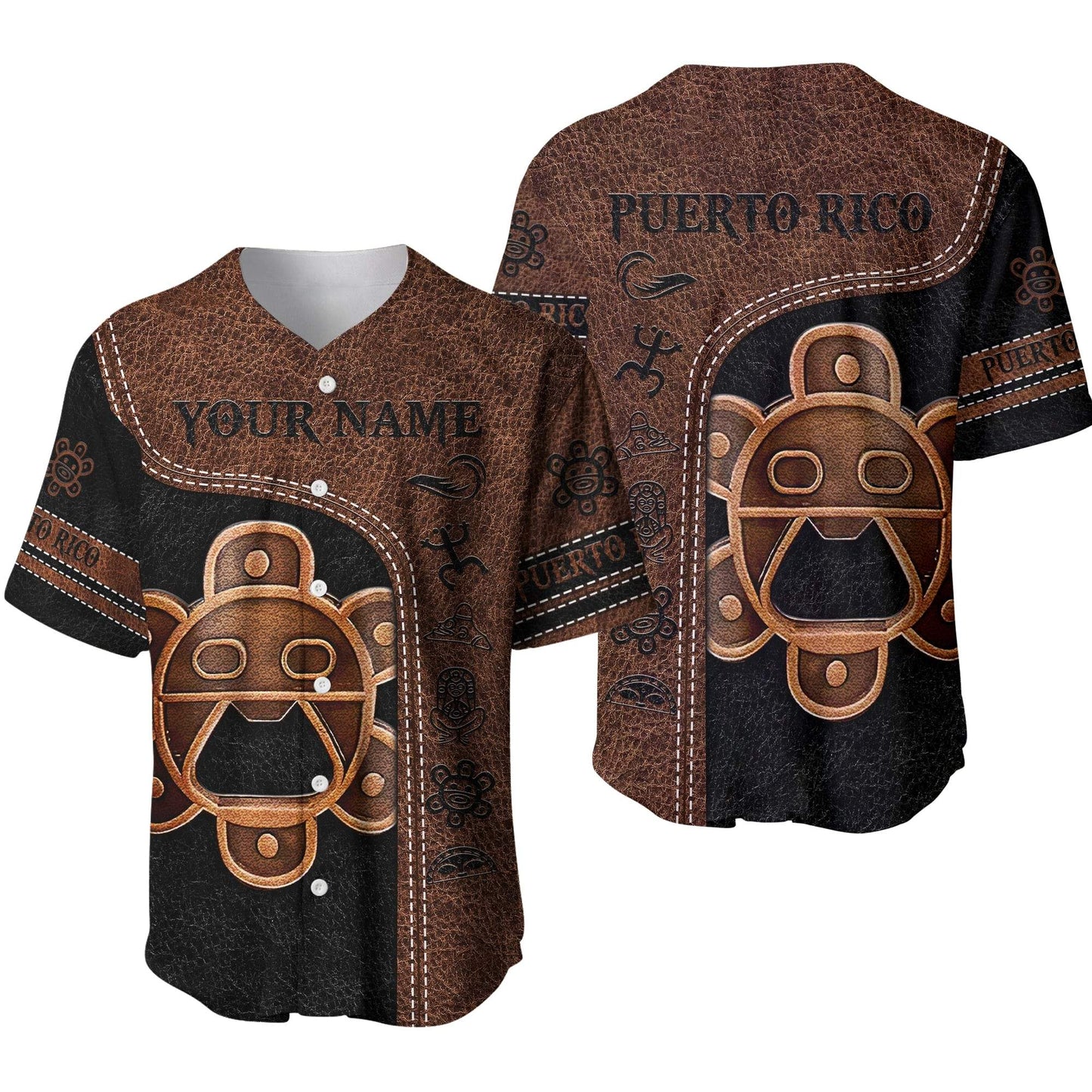 Customize Name Puerto Rico Baseball Shirt For Men And Women