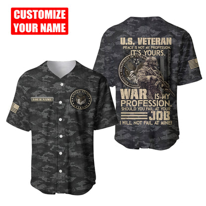 Custom Name US Veteran 3D All Over Printed Unisex Shirts