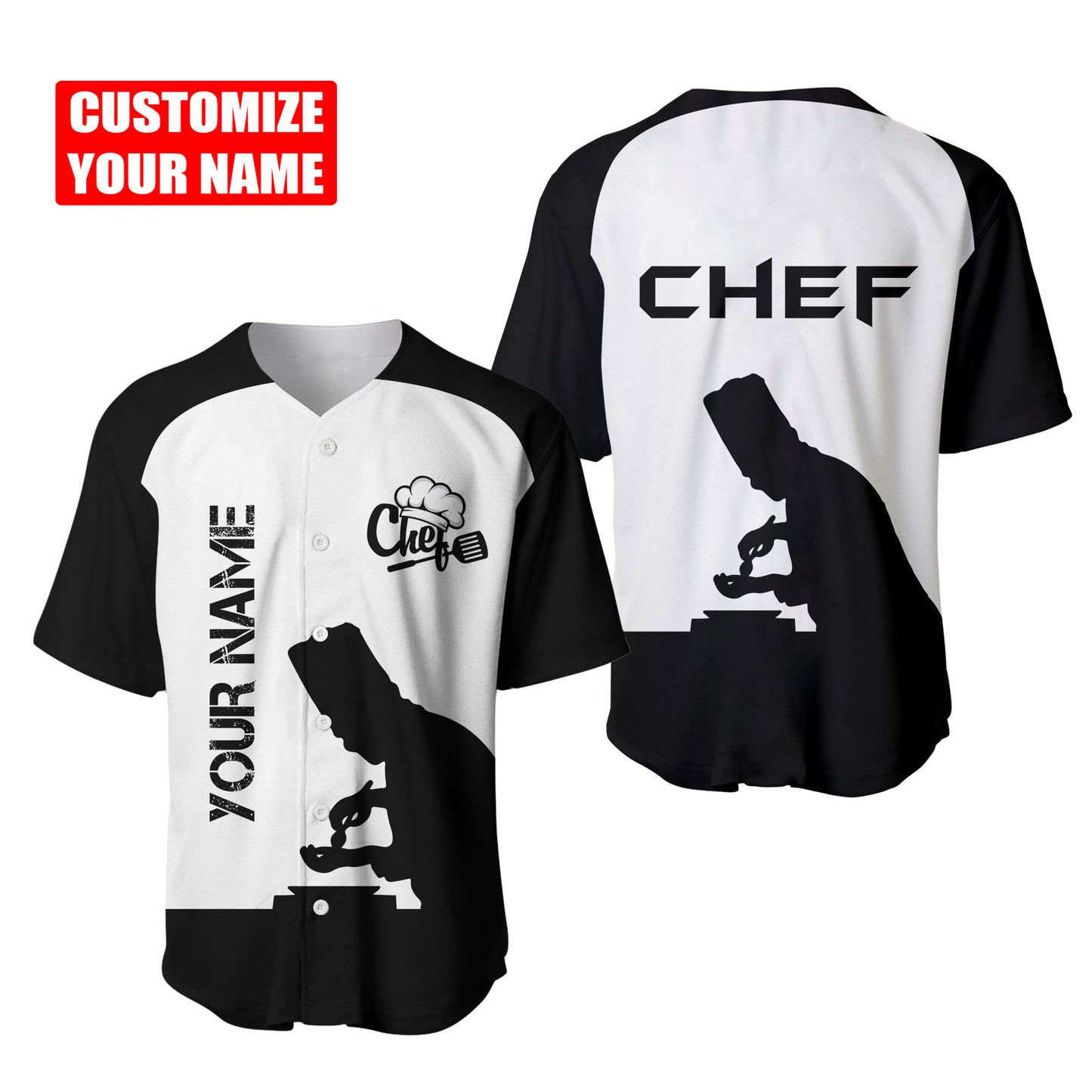 Custom Name Master Chef 3D All Over Printed Unisex Shirts