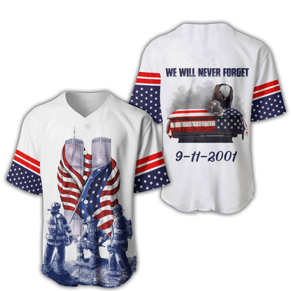 Firefighter 911 Patriot Day 3D All Over Printed Unisex Shirts