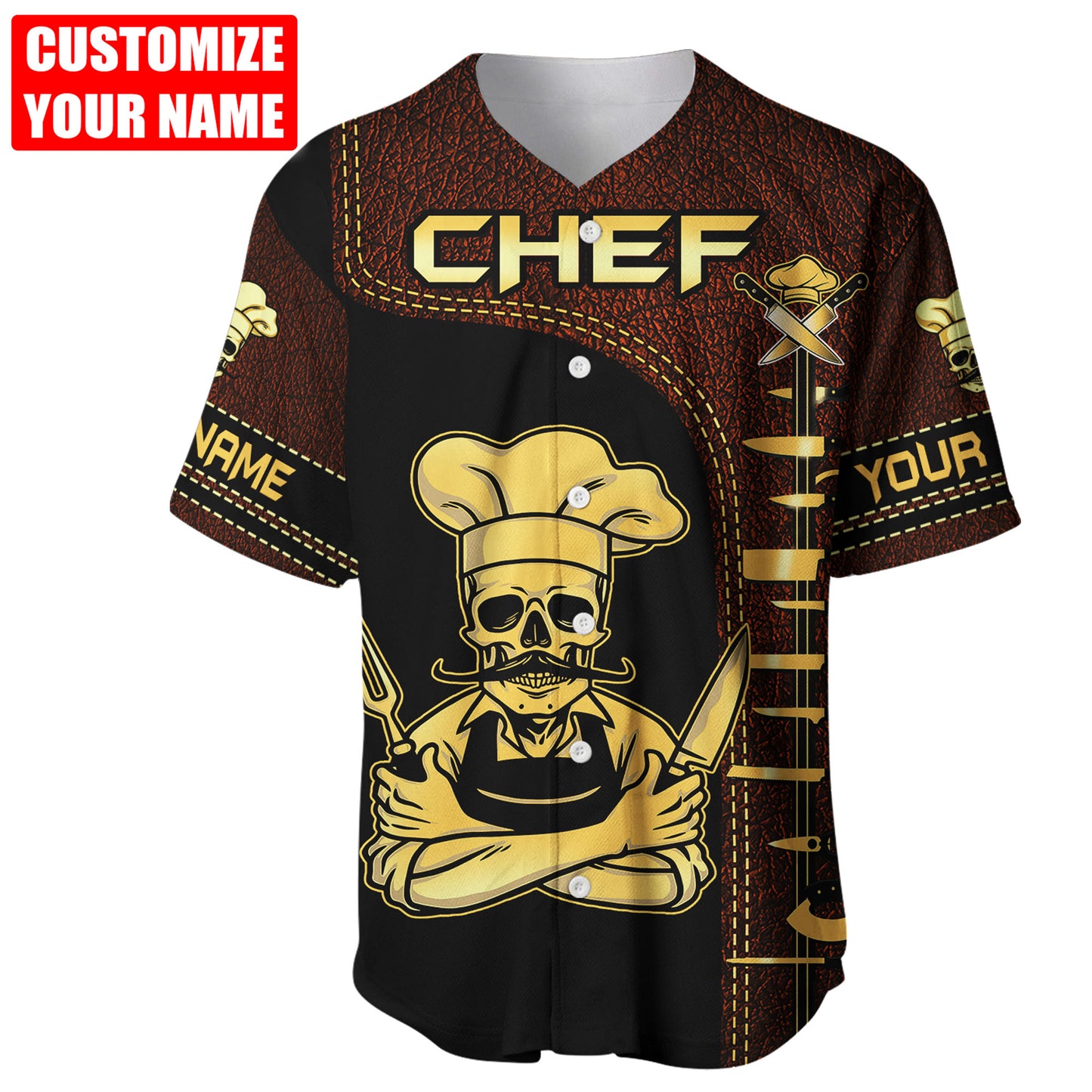 Custom Name Master Chef 3D All Over Printed Unisex Shirts