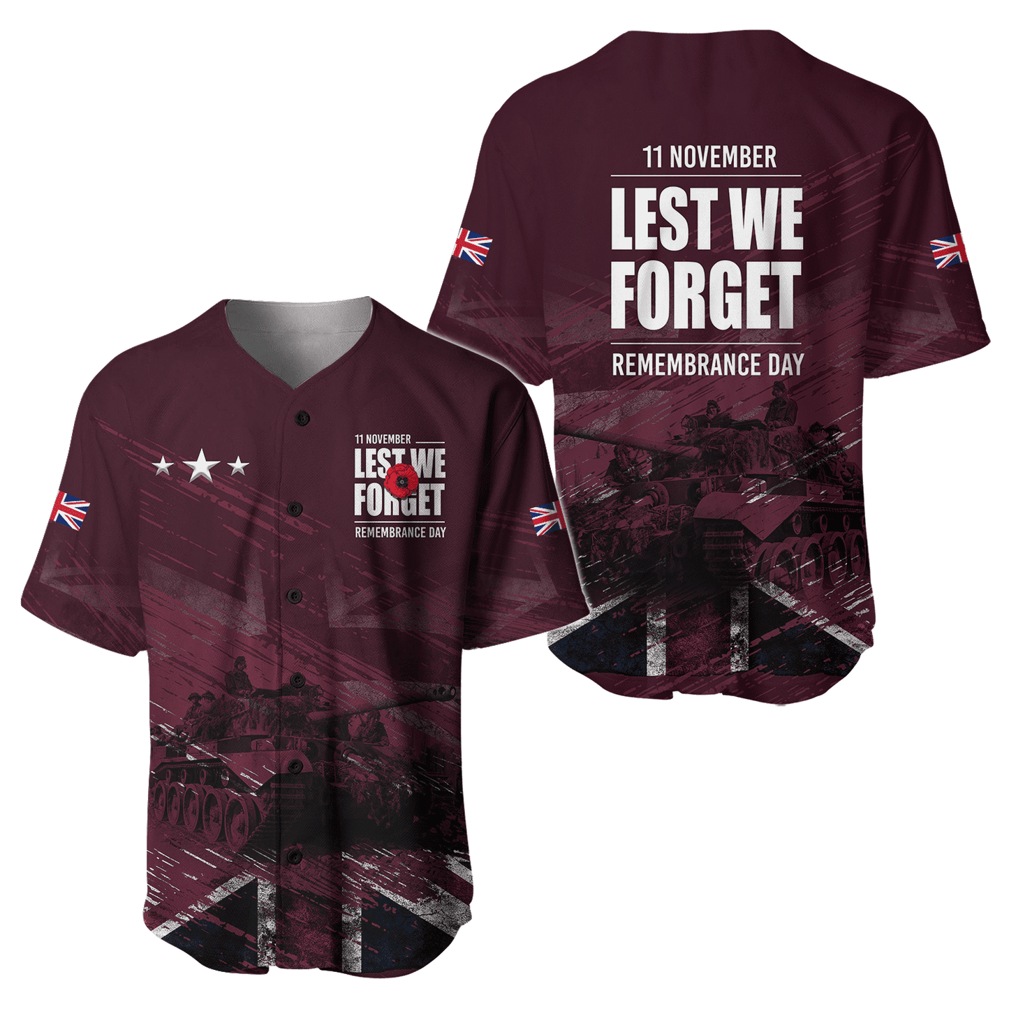 Remembrance Day Lest We Forget 3D All Over Printed Unisex Shirts