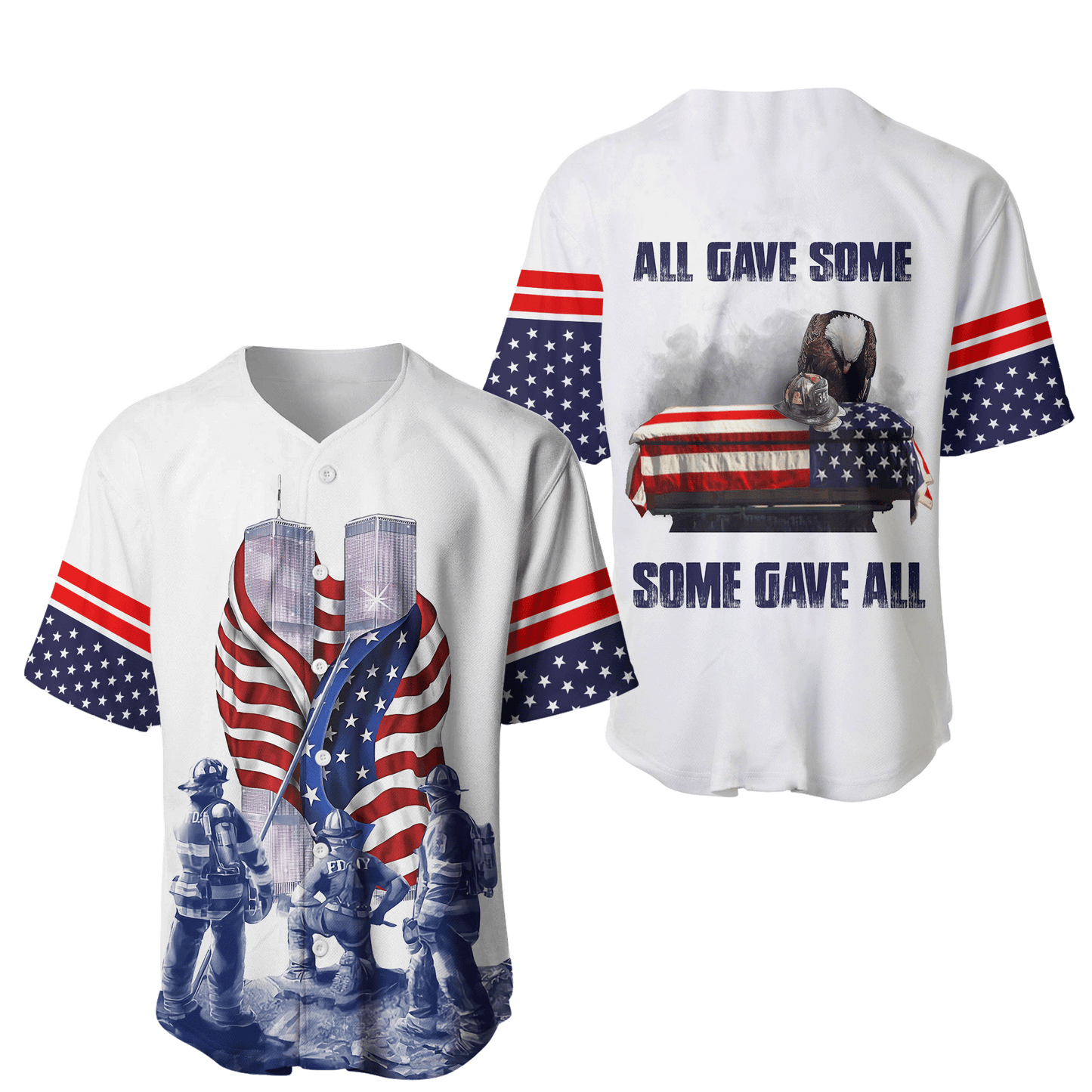 Firefighter 911 Patriot Day 3D All Over Printed Unisex Shirts
