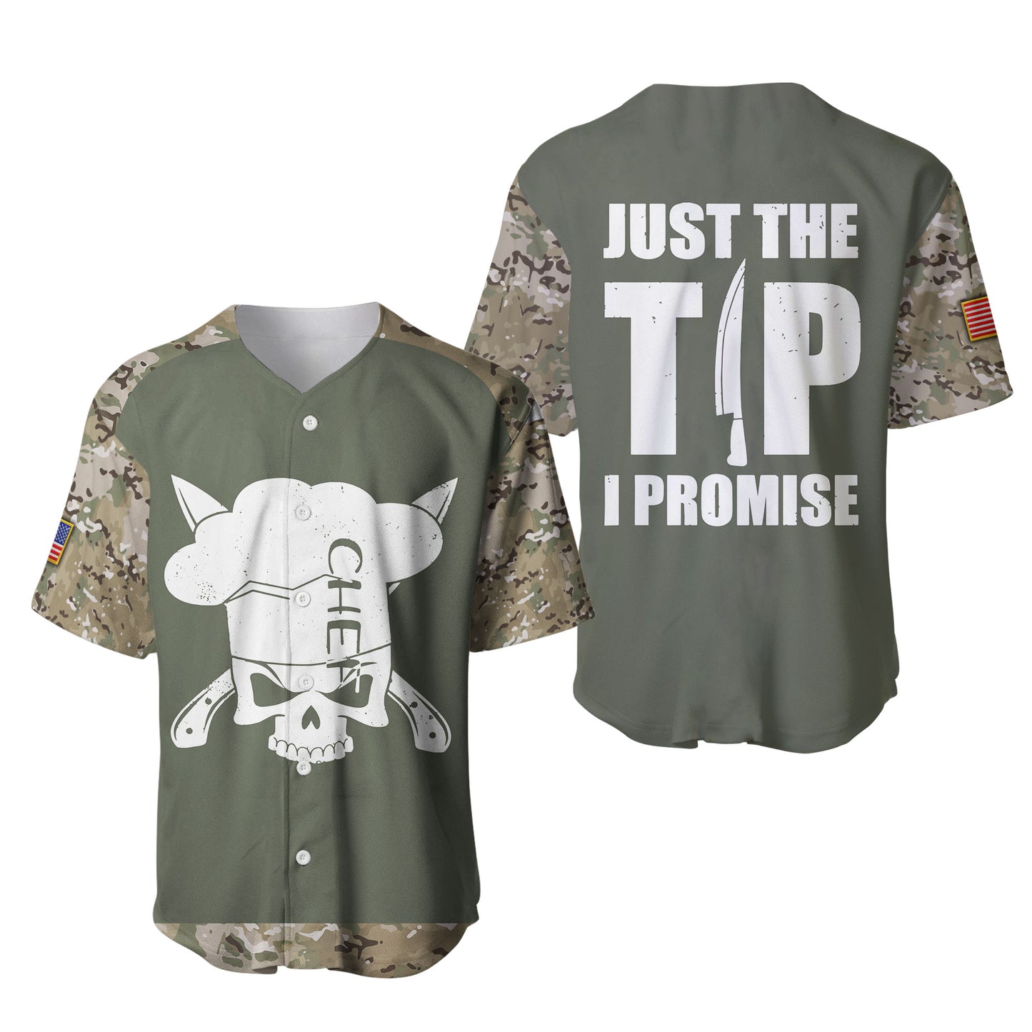 Custom Name American Master Chef 3D All Over Printed Unisex Shirts