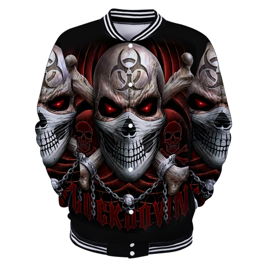 Cool Skull Baseball jacket 3D All Over Printed Shirts DA03122001