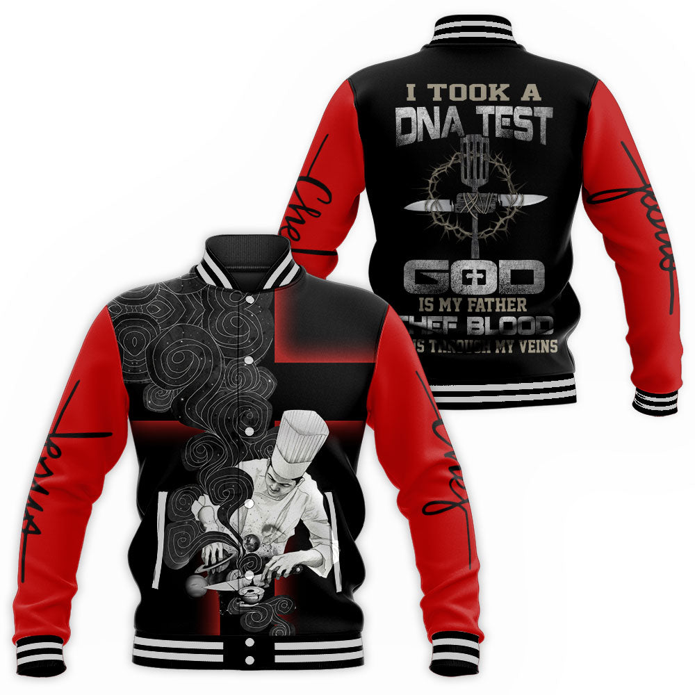 God Is My Father Chef Blood Runs Through My Veins 3D All Over Printed Unisex Shirts