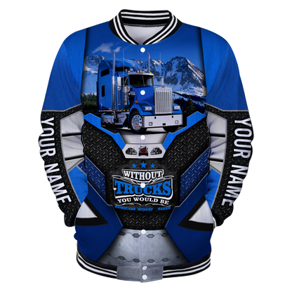 Premium Customized Name 3D All Over Printed Unisex Shirt For Trucker