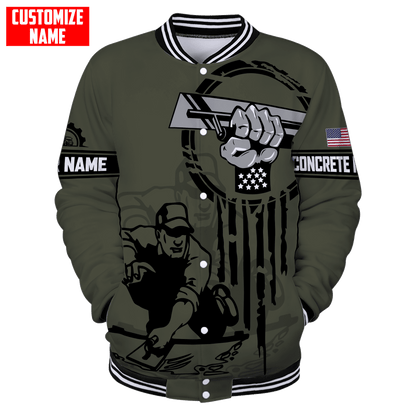 US Concrete Finisher Tool Pride Custom name 3D Printed Shirts
