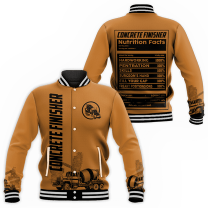 Concrete Finisher Nutrition Facts 3D printed shirts
