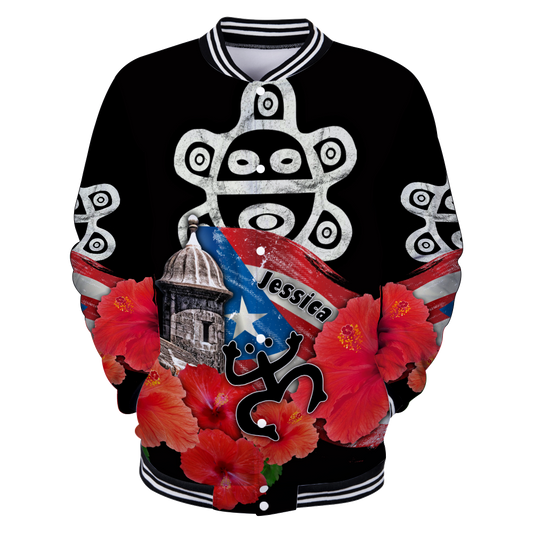 Customize Name Taino Puerto Rico Baseball jacket 3D All Over Printed Shirts MH23022103