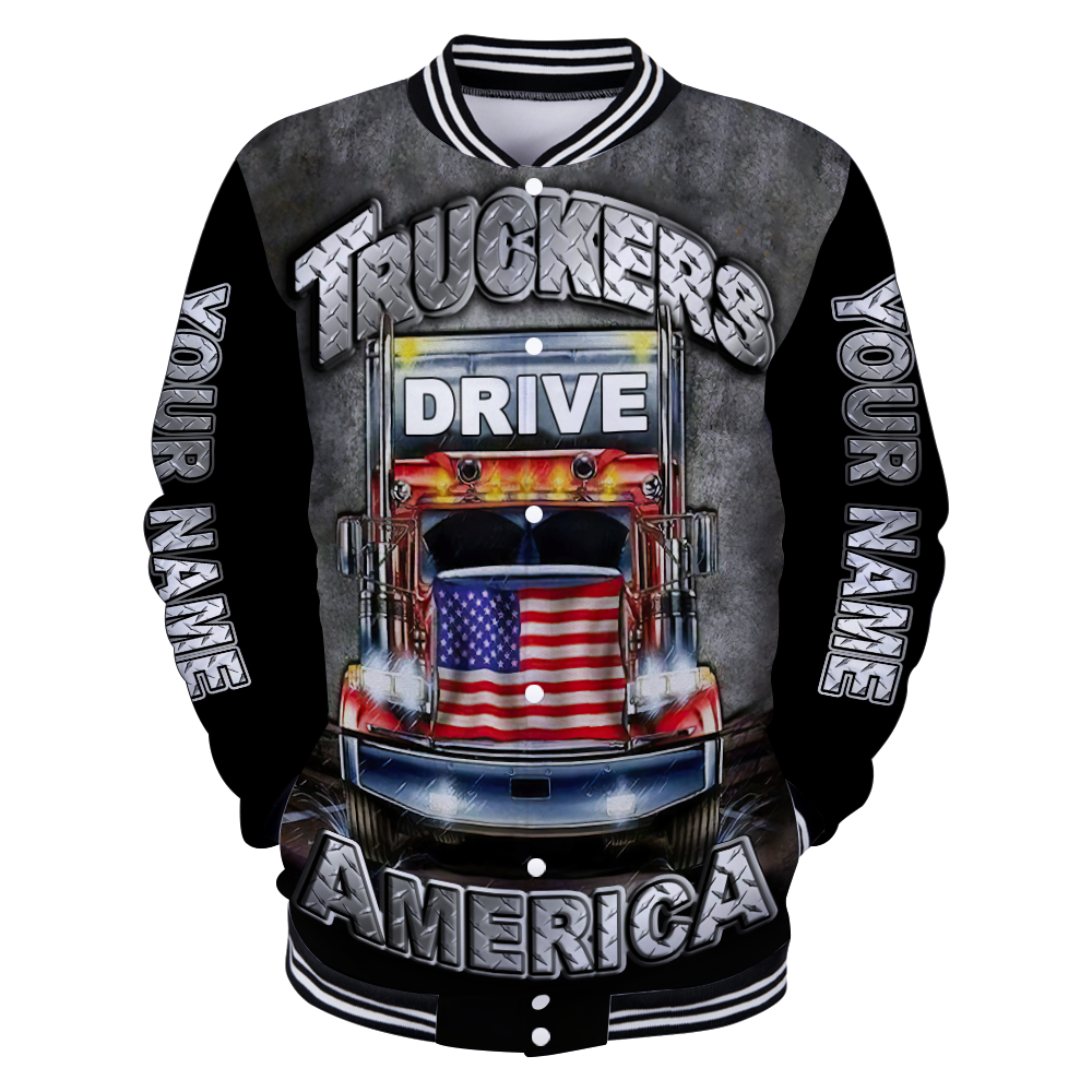 Premium Customized Name 3D All Over Printed Unisex Shirt For Trucker
