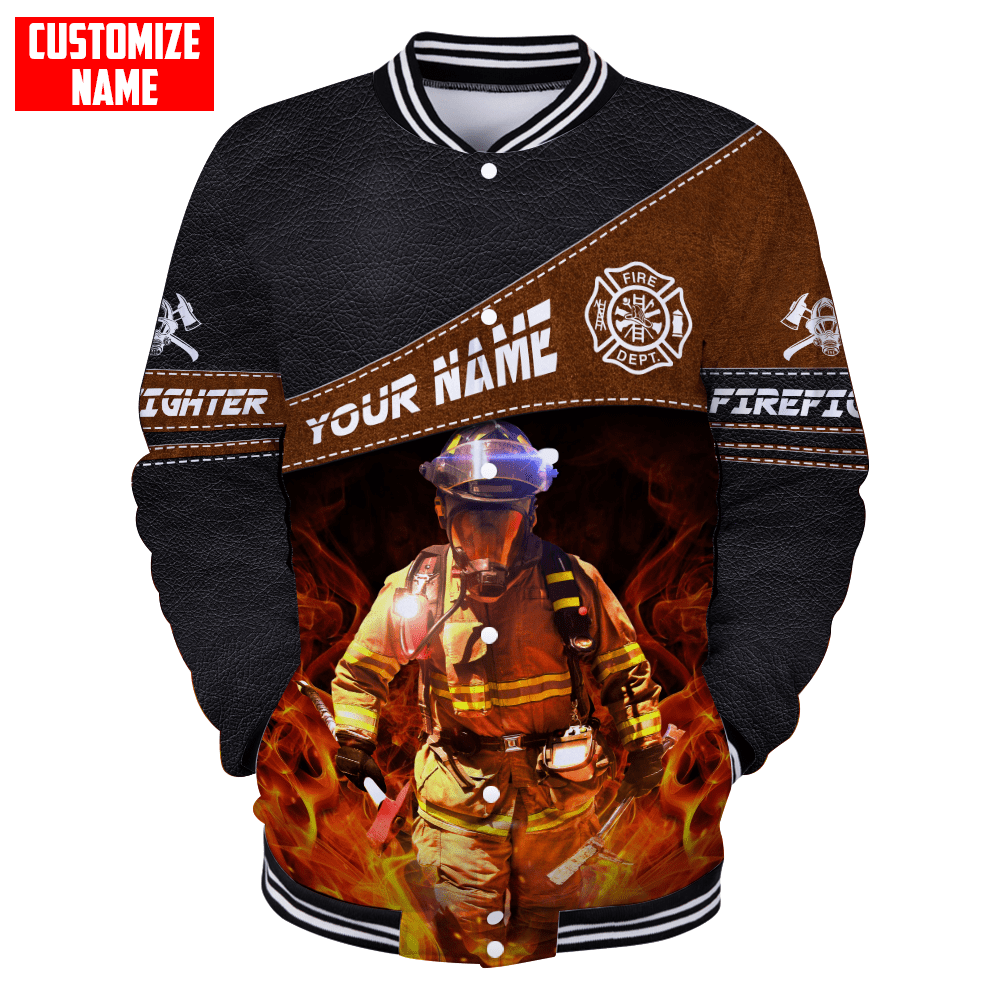 Customized Name Firefighter 3D All Over Printed Unisex Shirts