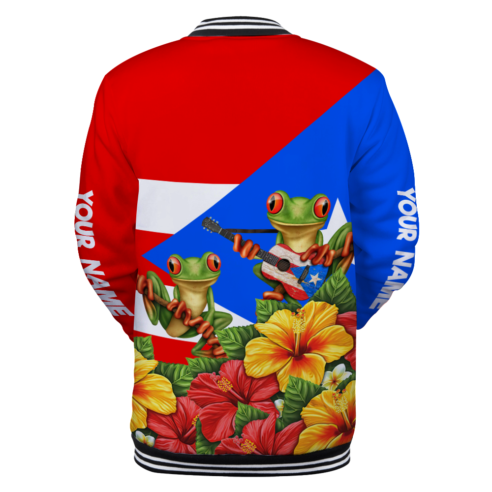 Customize Name  Puerto Rico Baseball jacket 3D All Over Printed Shirts MH24032101.S1