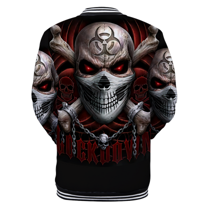 Cool Skull Baseball jacket 3D All Over Printed Shirts DA03122001