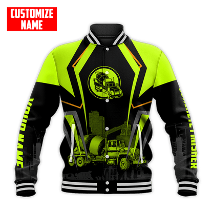 Concrete Mixer Green Customized name Concrete Finisher 3D Printed Shirts