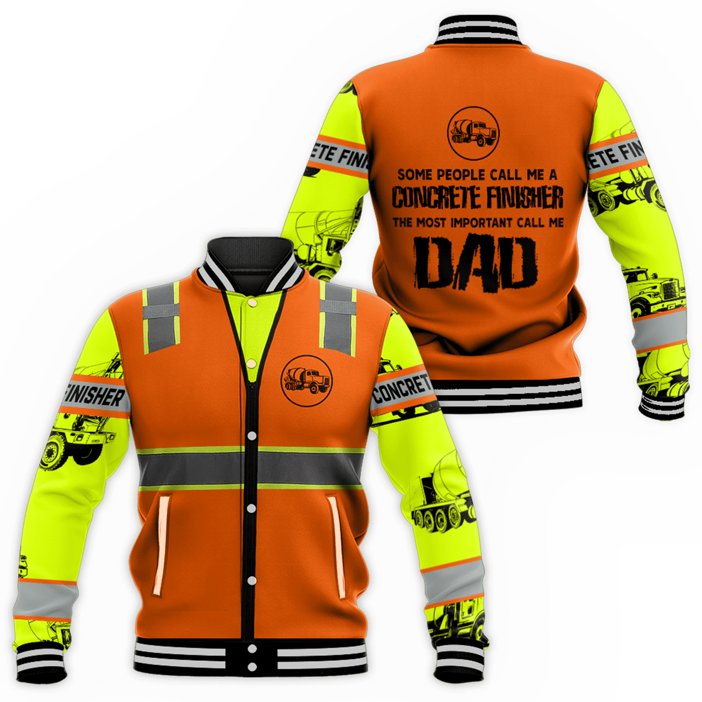 Concrete Finisher Dad Safety 3D printed shirts