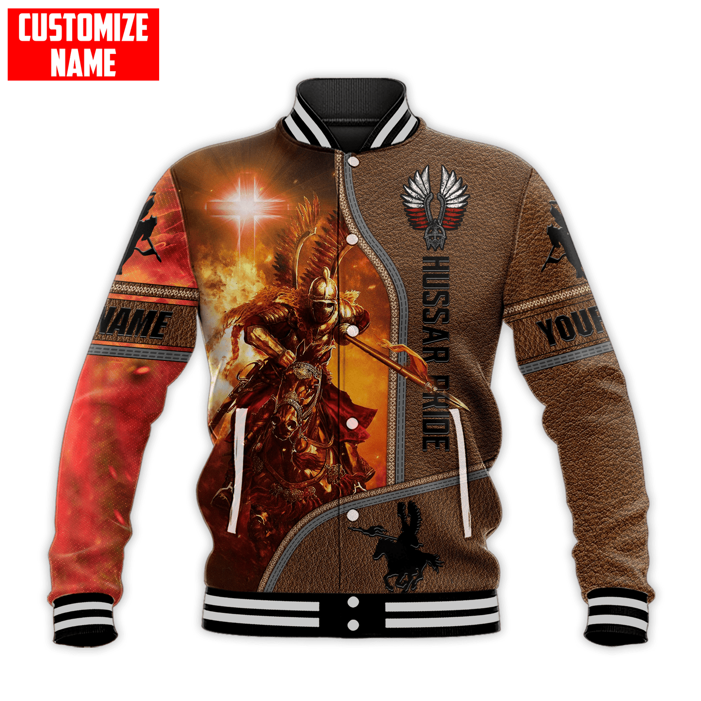 Premium Winged Hussars Pride Custom name 3D Printed Shirts