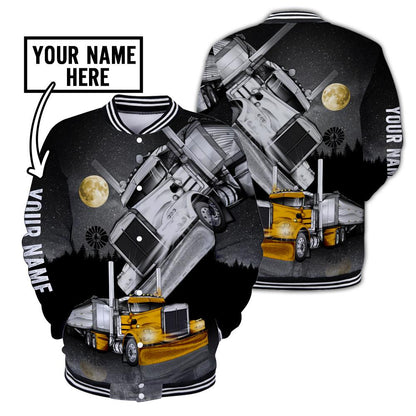 Premium Customized Name 3D All Over Printed Unisex Shirt For Trucker