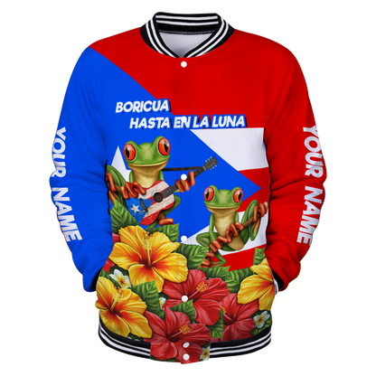 Customize Name  Puerto Rico Baseball jacket 3D All Over Printed Shirts MH24032101.S1