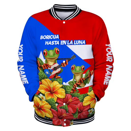 Customize Name  Puerto Rico Baseball jacket 3D All Over Printed Shirts MH24032101.S1