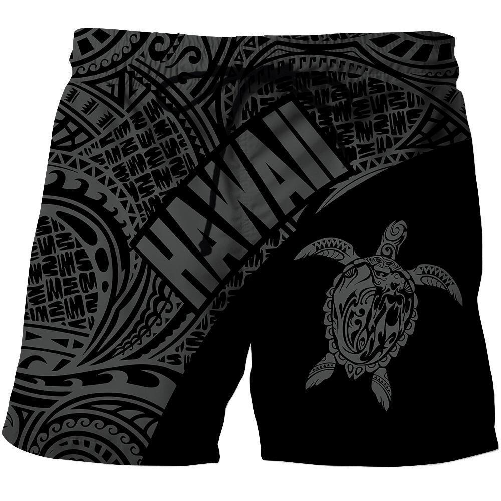 Hawaii Hoodie Turtle Mermaid Polynesian Wave - Gray Hoodie-Apparel-Phaethon-Shorts-S-Vibe Cosy™