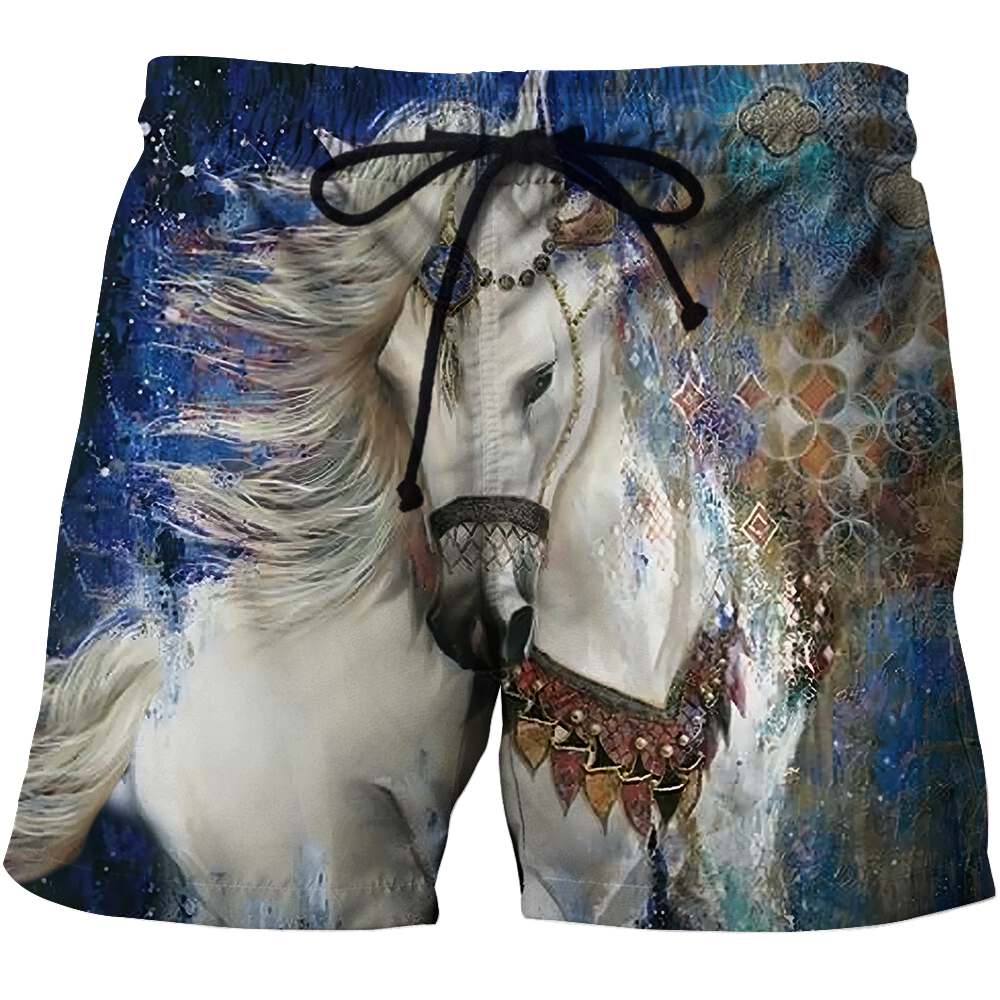 Love Horses 3D All Over Printed Shirts For Men And Women JJ110402-Apparel-MP-Shorts-S-Vibe Cosy™